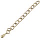 Cadena de extensión metálica DQ con gota 4.5cm - Bronce viejo